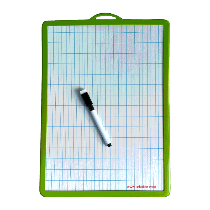 Tablita scris reutilizabila copii 3+ ani 32x23.5 cm cu liniatura si marker Adison